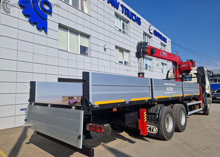 Бортовой автомобиль  FAW CA 3250  с КМУ HORYONG HRS 216