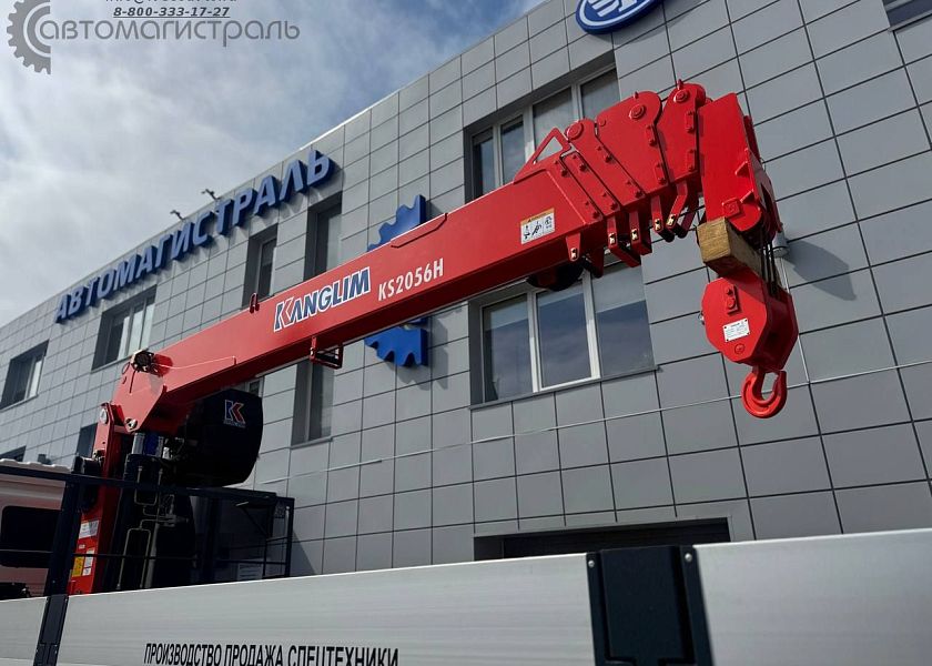 Бортовой грузовик Автомагистраль Спецтехника на FAW J6P с КМУ Kanglim