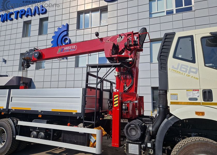Бортовой автомобиль  FAW CA 3250  с КМУ HORYONG HRS 216