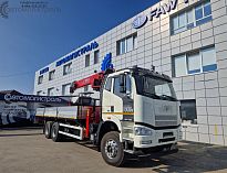 Бортовой автомобиль  FAW CA 3250  с КМУ HORYONG HRS 216