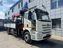 Бортовой грузовик Автомагистраль Спецтехника на FAW J6P с КМУ Kanglim