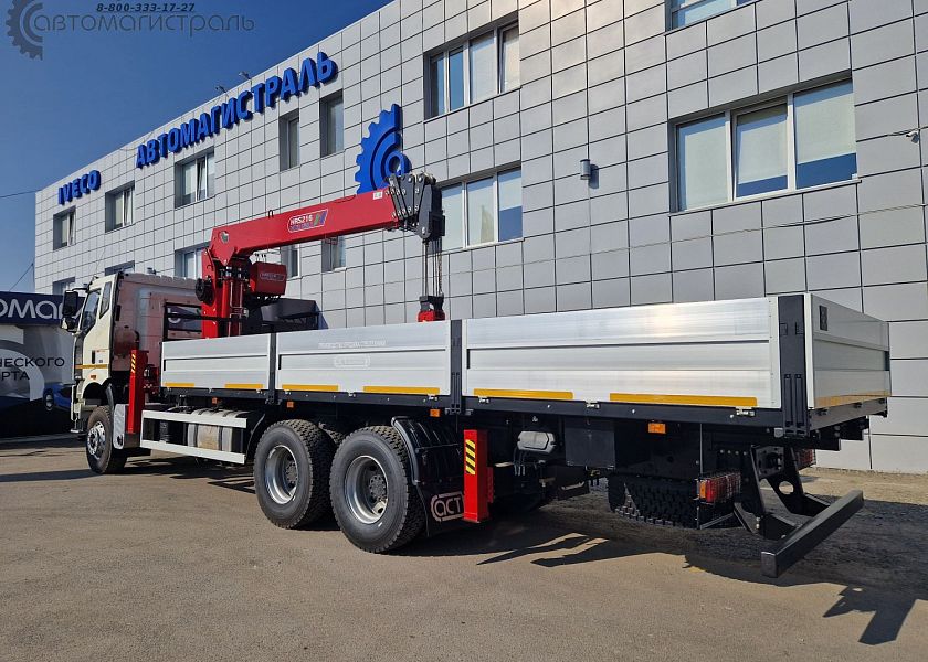 Бортовой автомобиль  FAW CA 3250  с КМУ HORYONG HRS 216